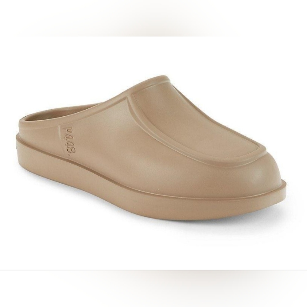 P448 NWB Flo in Mimtec | EU size 44 - 45 (US size 11-12) | Neutral Tan Slide On - Picture 1 of 6